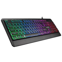 Everest KB-R59 FORZA Siyah Usb Rainbow Backlight klavye - 1