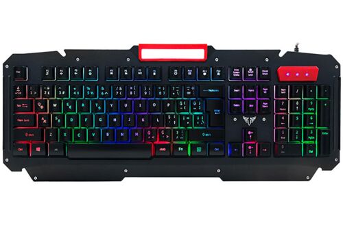 Everest KB-R800 METAFOR USB Gökkuşağı Aydınlatmalı Q Metal Yüzey Gaming Oyuncu Klavyesi - 1
