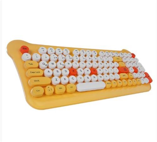 Everest KM-6244 BUNNY Renkli Tuşlu Sarı 2.4 ghz + BT Kablosuz Q Multimedia Klavye + Mouse Set - EVEREST