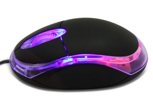 Everest KM-6809 Usb Siyah Işıklı Optik Mouse - 1