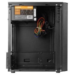 Everest SABER RGB Led Şeritli Peak 250W Akrilik Yan Panel M-ATX Mini-T Gaming Oyuncu Kasası - 1