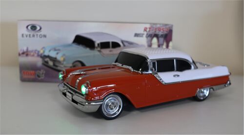 EVERTON RT-1950 Turuncu Arabalı Bluetooth Fm-Usb-Tf-Aux Şarjlı Nostaljik Radyo - EVERTON