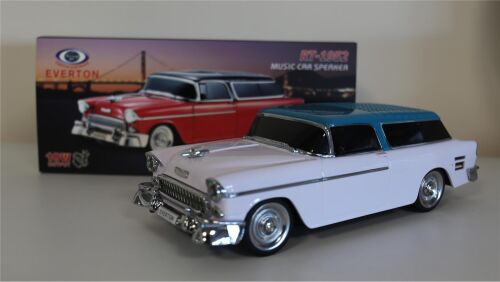EVERTON RT-1952 Beyaz Arabalı Bluetooth Fm-Usb-Tf-Aux Şarjlı Nostaljik Radyo - 2