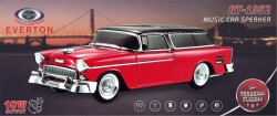 EVERTON RT-1952 Kırmızı Bluetooth Fm-Usb-Tf-Aux Şarjlı Nostaljik Radyo - 1