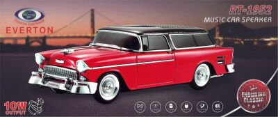 EVERTON RT-1952 Kırmızı Bluetooth Fm-Usb-Tf-Aux Şarjlı Nostaljik Radyo - 2