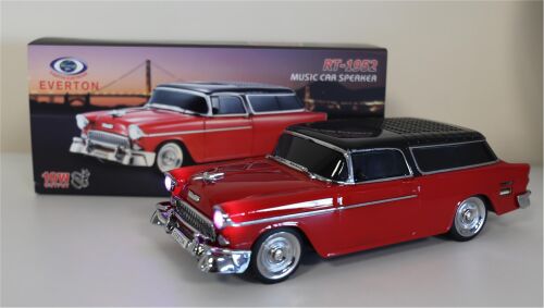 EVERTON RT-1952 Kırmızı Bluetooth Fm-Usb-Tf-Aux Şarjlı Nostaljik Radyo - EVERTON