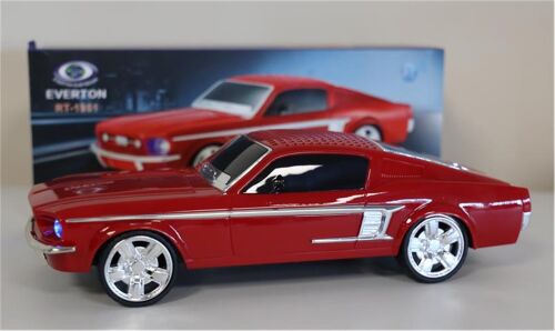 EVERTON RT-1953 Kırmızı Bluetooth Fm-Usb-Tf-Aux Şarjlı Nostaljik Radyo - 1