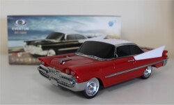 EVERTON RT-1954 Kırmızı Arabalı Bluetooth Fm-Usb-Tf-Aux Şarjlı Nostaljik Radyo - 1