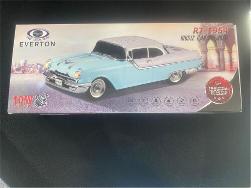 EVERTON RT-1954 Turuncu Arabalı Bluetooth Fm-Usb-Tf-Aux Şarjlı Nostaljik Radyo - 1