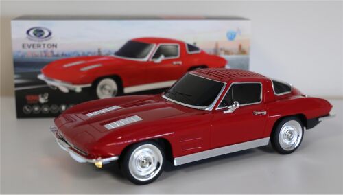 EVERTON RT-1956 Kırmızı Arabalı Bluetooth Fm-Usb-Tf-Aux Şarjlı Nostaljik Radyo - EVERTON