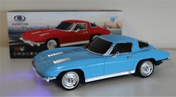 EVERTON RT-1956 Mavi (Blue) Arabalı Bluetooth Fm-Usb-Tf-Aux Şarjlı Nostaljik Radyo - 1