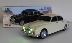 EVERTON RT-1958 Bej Arabalı Bluetooth Fm-Usb-Tf-Aux Şarjlı Nostaljik Radyo - 1