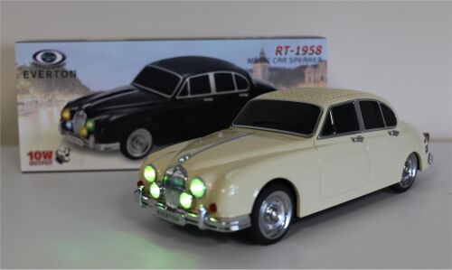 EVERTON RT-1958 Bej Arabalı Bluetooth Fm-Usb-Tf-Aux Şarjlı Nostaljik Radyo - EVERTON