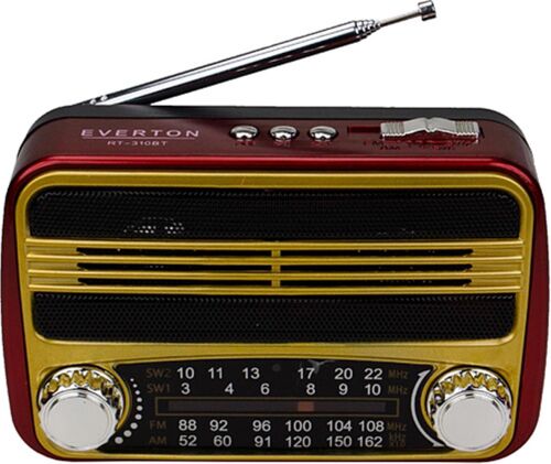 Everton Rt-310bt Bluetooth Fm-Usb-Tf Card- Şarjlı Nostaljik Radyo - 1