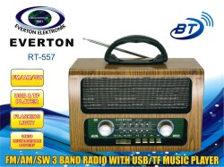 Everton Rt-557 Bluetooth Fm-Usb-Tf-Aux Şarjlı Nostaljik Radyo - 1