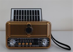 Everton Rt-660 Bluetooth Fm-Usb-Tf-Aux Şarjlı Nostaljik Radyo Solar (Güneş Panelli) - 2