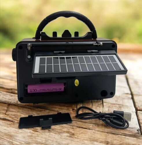 Everton RT-737 Bluetooth Usb-Micro Sd Solarlı Saatli Nostaljik Radyo - 2