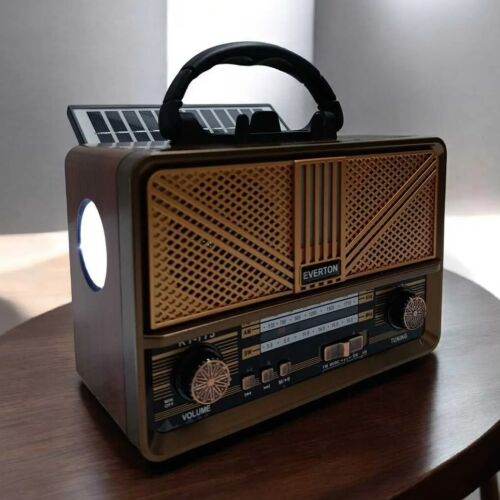 Everton RT-773 Bluetooth Usb-Micro Sd Solarlı Nostaljik Radyo - 1