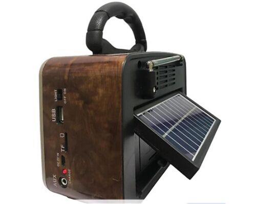 Everton Rt-819 (Solar Güneş Panelli) Bluetooth Fm-Usb-Tf Card-AUX Şarjlı Nostaljik Radyo El Feneri - 2