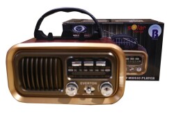 Everton Rt-877 Güneş Enerji Panelli Bluetooth Fm-Usb-Tf-Aux Şarjlı Nostaljik Radyo - 2