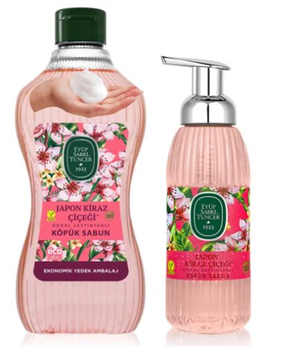 Eyüp Sabri Tuncer 1,5 lt+500 ml Japon Kiraz Köpük Sabun - EYÜP SABRİ TUNCER
