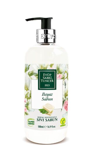 Eyüp Sabri Tuncer 500ml Sabun Doğal Zeytin Yağlı Sıvı Sabun Beyaz - EYÜP SABRİ TUNCER