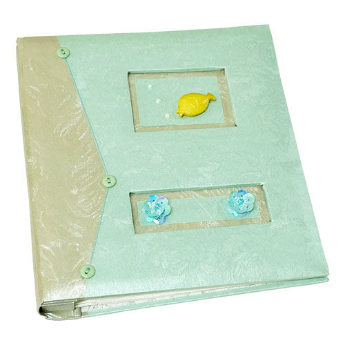 Figürlü 60'lık Fotoğraf Albümü 13x18cm - Yeşil - OFİSOMİ-S