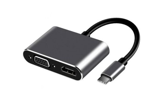FRISBY FA-7678C Type-c - HDMI+VGA 4Kx2K Adaptör - FRISBY