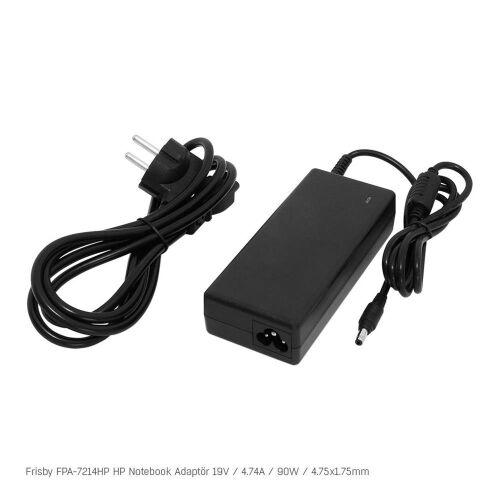 Frisby FPA-7214HP Notebook Adaptör (HP) 19V 4.74A (Uç Boyutu : 4.75 x 1.7mm) - FRİSBY