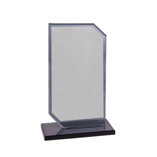 Füme Kristal Cam Plaket - OFİSOMİ-T