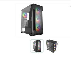GameBooster FALCON GB-A750B 750w 80+ Bronze USB 3.0 Mesh ARGB ATX Mid Tower Gaming Kasa - 2