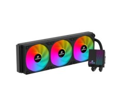 GameBooster PRIME P360B Rainbow Fanlı LGA1700-AM5 Uyumlu 360mm CPU Sıvı Soğutma Sistemi (Siyah) - 1