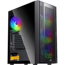 GameboosterGB-PE05B 600w 80+ USB3.0 Full Siyah Tempered Glass RGB Fanlı kasa - 2