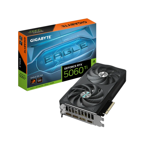 GIGABYTE GV-N506TEAGLE OC-16GD, RTX5060TI, EAGLE OC, 16Gb, GDDR7, 128BIT, 2 Fanlı, 1xHDMI, 3xDP, GAMING Ekran KARTI - Gigabyte