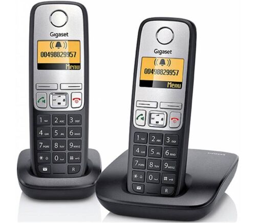 Gigaset A690 Duo 2 li Siyah Telsiz Dect Telefon 100 Rehber Handsfree Işıklı Ekran - GİGASET