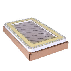 Gold Taşlı Fotoğraf Çerçeve - 14,5x29cm - 3