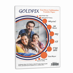 Goldpix A4 ve A3 Hızlı Kuruyan Süblimasyon Transfer Kağıtları - 5