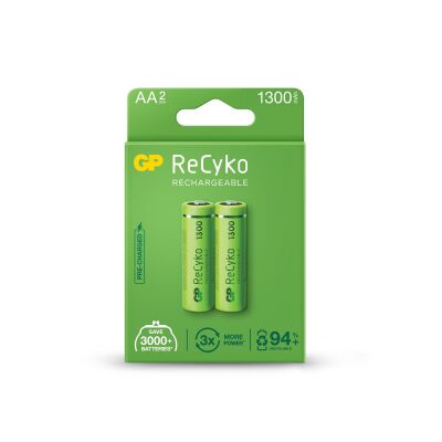 GP AA 1300 mAh Şarjlı Kalem Pil 2'li Paket GP130AAHCEMTR-2GB - 1