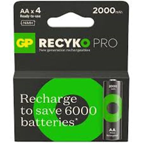GP AA 2100 mAh Şarjlı Kalem Pil 4'lü Paket ReCyko Pro GP210AAHCBEM-2GB4 - GP