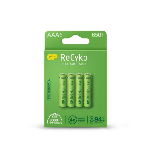 GP AAA 650 mAh Şarjlı İnce Kalem Pil 4'lü Paket GP65AAAHCEM-2GBR4 - 1