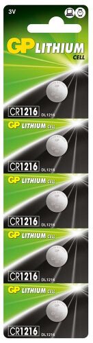 Gp CR1216-C5 3V Lityum Düğme Pil 5'li Paket - 1