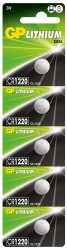 Gp CR1220-C5 3V Lityum Düğme Pil 5'li Paket - 1