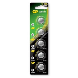 Gp CR1632-C5 3V Lityum Düğme Pil 5'li Paket - 1