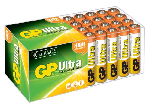 GP G-Tech LR03 AAA Boy Ultra Alkalin İnce Kalem Pil 40'lı Paket GP24AUT-2B40 - GP