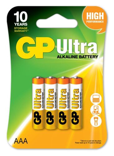 GP G-Tech LR03 AAA Boy Ultra Alkalin İnce Kalem Pil 4'lü Paket GP24AUMB-U4 - GP