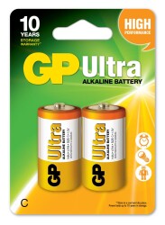 GP G-Tech LR14 Orta Boy Ultra Alkalin Pil 2'li Paket GP14AU-U2 C Boy - 1