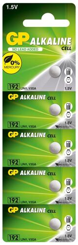 GP GP192-C5 LR41 AG3  Alkalin Düğme Pil 5'li Paket - GP