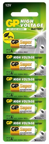 GP GP23A-C5 23A 12V Alkalin Spesifik 5'li Paket Pil Kumanda - GP (1)