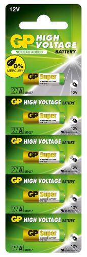 GP GP27A-C5 27A 12V Alkalin Spesifik Pil 5'li Paket - GP