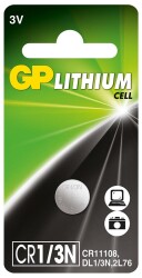 GP GPCR1-3N 3V CR11108-2L76-DL1-3N Lityum Cell Hafıza Düğme Pil Tekli Paket - 1